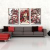 Aphrodite room setting mirrored art wall mirror