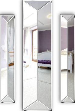 Apollo Original Handcrafted 3 Piece Modern Wall Mirror