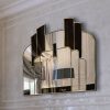 savoy gold room art deco wall mirror