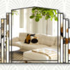 Serenity clear with black trim wall mirror