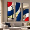 brit pop black and white lounge silver trim modern mirror wall art