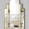 brooklyn gold art deco wall mirror