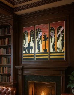 The Art Deco High Society Mirror is an exquisite three-panel mirrored artwork, exclusively designed and handcrafted by renowned mirror artist Phillip Orr in our Norfolk workshop. This luxurious mirror is a true celebration of classic Art Deco style and is perfect for anyone seeking a striking statement piece for their home.