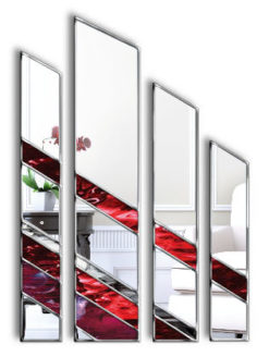 Adelphi Original Handcrafted 4 piece Artistic Wall Mirror