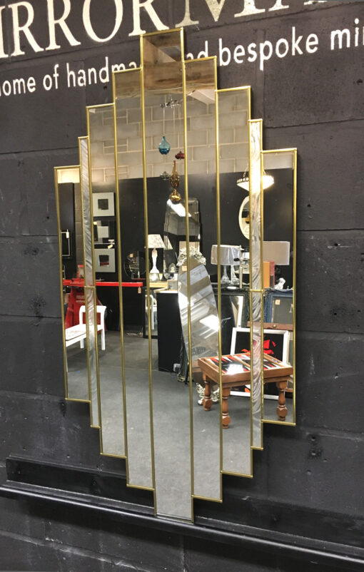 romance art deco wall mirror