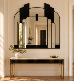 savoy art deco wall mirror