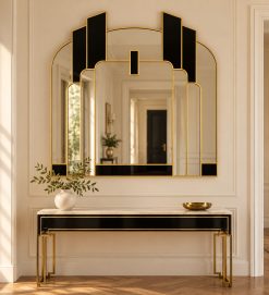 savoy art deco wall mirror