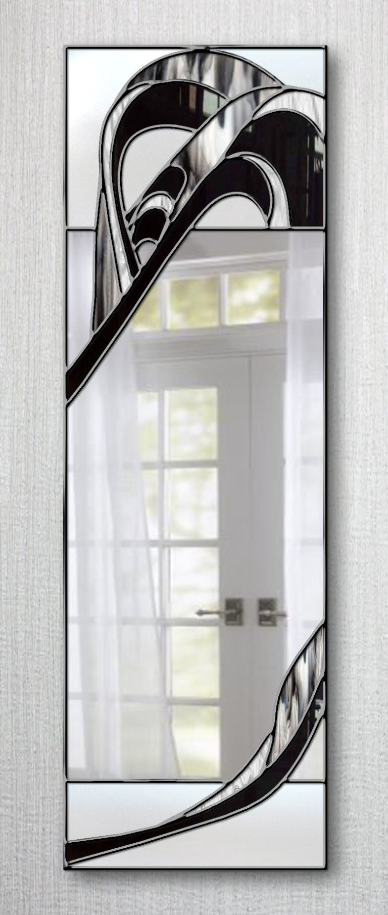 Empress Original Handcrafted Coloured Glass Artistic Wall Mirror ...