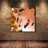 the kiss mirrored wall art