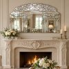 Renaissance gold trim living room art nouveau wall mirror