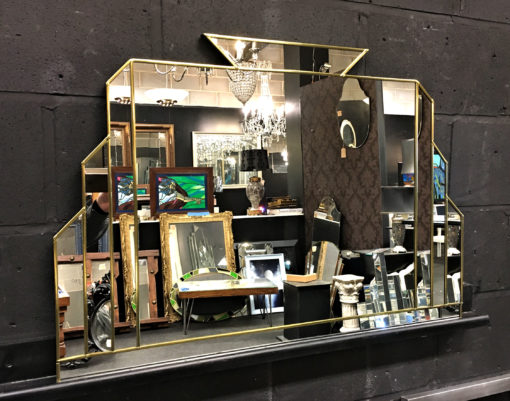 Clarence art deco wall mirror