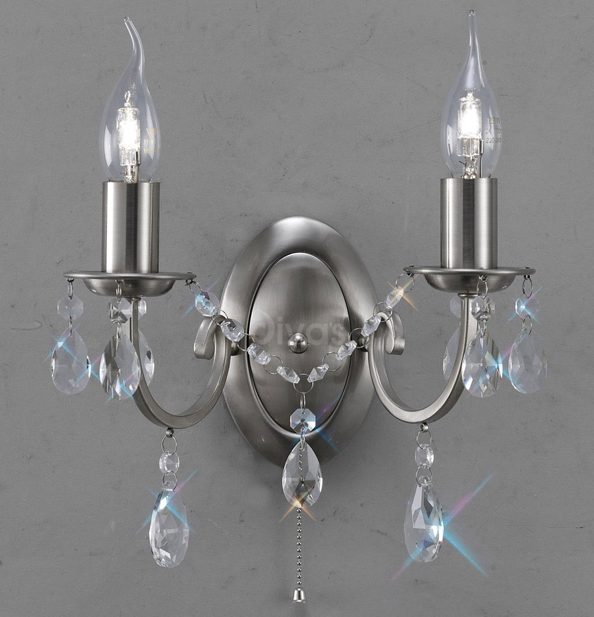 Kyra Contemporary Crystal Chandelier Double Wall Light Kyra Contemporary Crystal Chandelier Double Wall Light 0