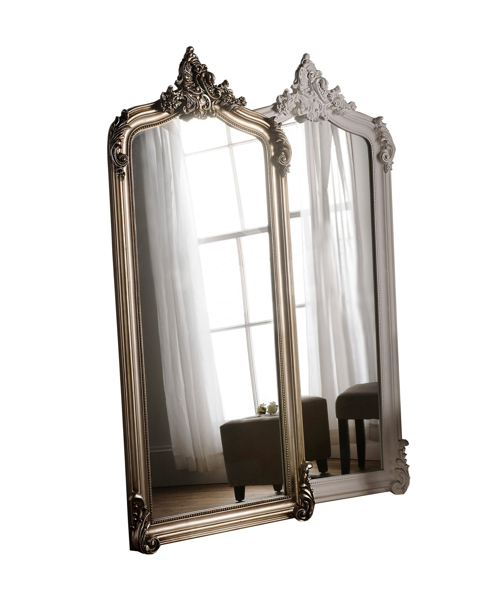 Nicoli Ornate Swept Framed Full Length, Palazzo Gold Ornate Full Length Mirror 73 X 41