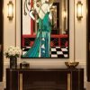 thelma hallway mirrored art wall mirror