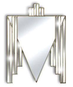 danube gold art deco mirror