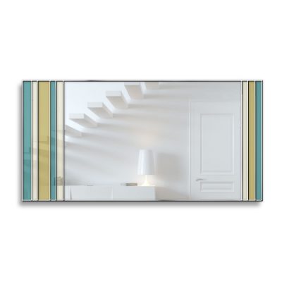 Vision Original Handcrafted Multi-Colour Wall Mirror in Teal