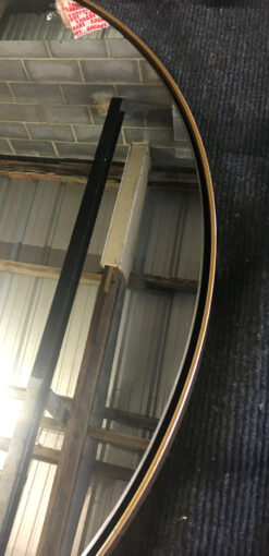 princeton gold round etail mirror
