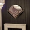 clarice crop grey black gold room art deco wall mirror