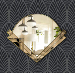 claricel bronze glass gold wallpaper mirror