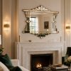 mia in gold art deco wall mirror