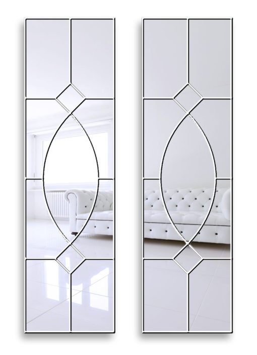 gretta white gothic wall mirror