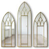 Alonso Original Handcrafted Gothic 3 Piece Wall Mirror in Gold