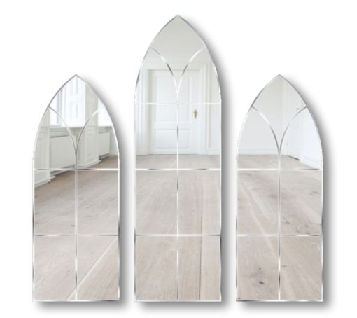 notra dame polished gothic wall mirror