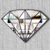 marquise art deco diamond mirror