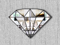 marquise art deco diamond mirror