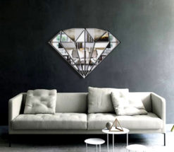 marquise art deco diamond mirror