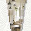 rialto bevelled art deco wall mirror