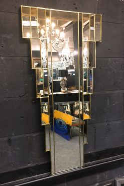 Rialto Gold Art Deco Wall Mirror