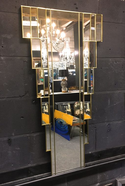 Rialto Gold Art Deco Wall Mirror