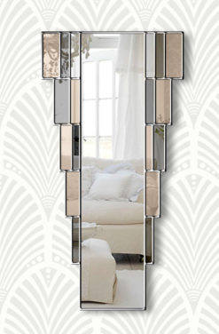 rialto art deco wall mirror