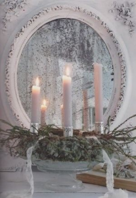 Christmas Mirror Candles