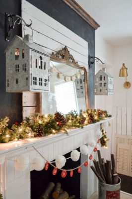 Christmas Mirror Mantle