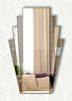 art deco minerva smoke fan mirror