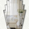 minerva clear black trim mirror