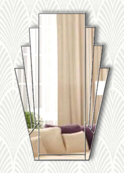 minerva clear mirror silver trim mirror