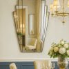 The Minerva Original Handcrafted Fan Art Deco Wall Mirror with a Silver Trim is the perfect addition to an art deco enthusiasts' room. With an elegant fan shape, the mirror features clear mirror fans, framing a central clear mirror, with all sections finished with a silver trim. As this mirror will be handmade to order, you can have it made to a size to suit your home or, alternatively add colour to it to suit your room.