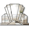 knightsbridge fan art deco wall mirror