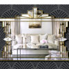 melody art deco wall mirror