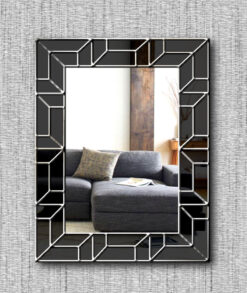 atticus art deco wall mirror