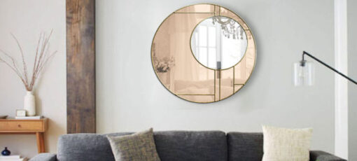 Lloyd art deco wall mirror