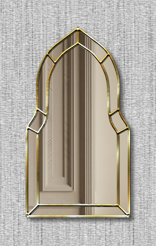 Casablanca gold trim art deco classic wall mirror