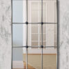 Mirabel silver trim window mirror