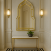 casablanca in gold hall way art deco wall mirror