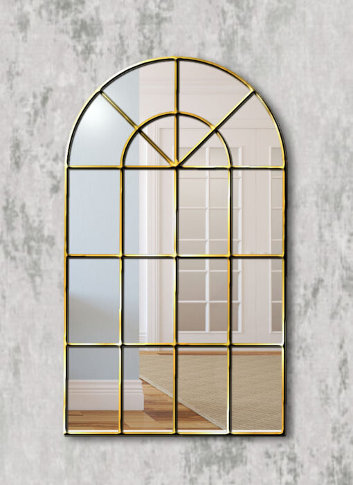 Add timeless elegance and architectural charm to your home with the Arabella Window Mirror – a beautifully handcrafted, window-style wall mirror made in our Norfolk workshop. Designed to enhance natural light and create the illusion of space, this arched mirror is perfect for living rooms, hallways, bedrooms, and dining areas.