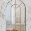 Arabella silver modern window mirror