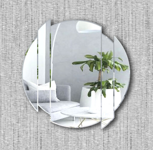 Horizon diamond cut clear mirror mordern circle wall mirror